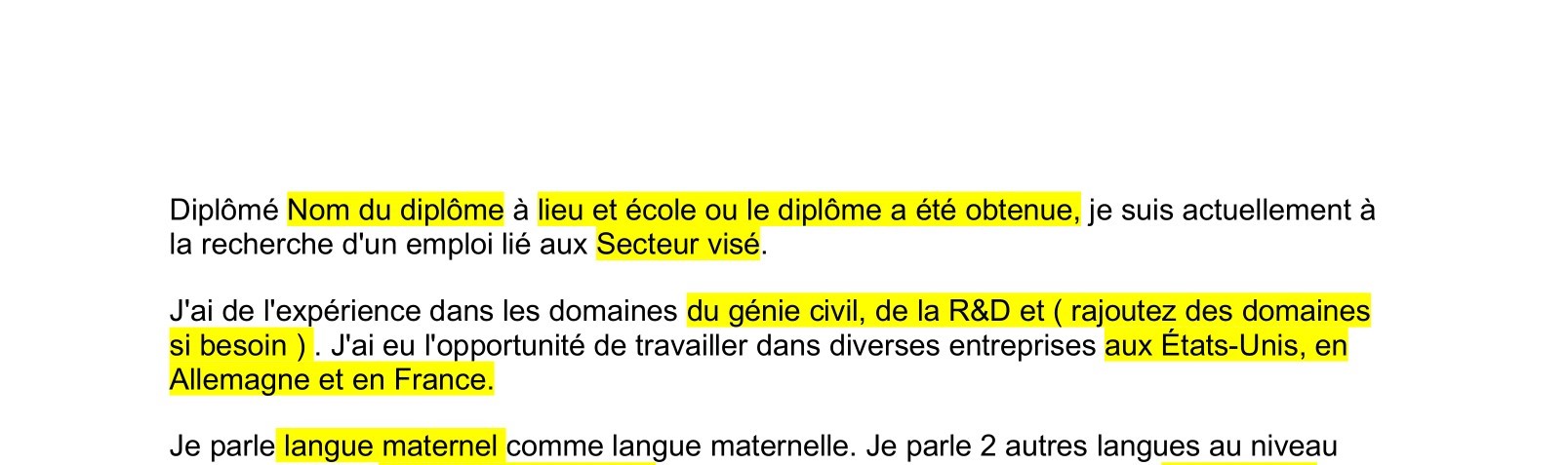 4 modèles de lettres de motivation Ingénieur pour 2023