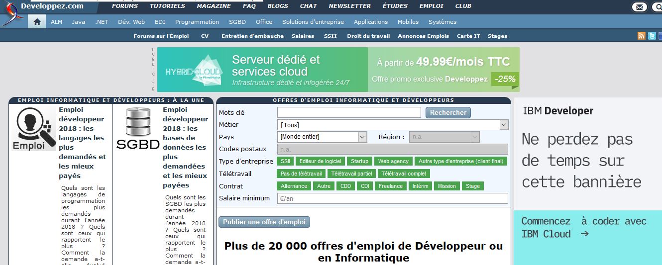 developpeur.com jobboards