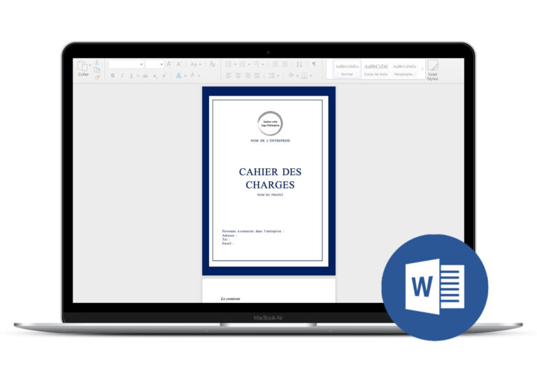 Fichier word : Modèle de fiche de cahier des charges