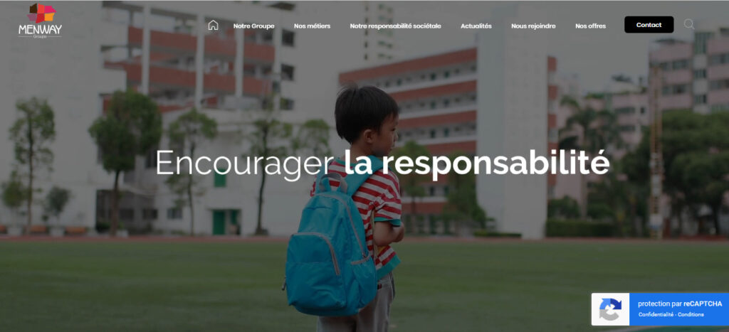 Homepage du cabinet de recutement IT menway