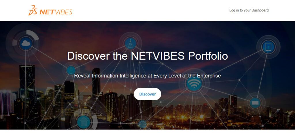 homepage de la solution de veille technologique netvibes