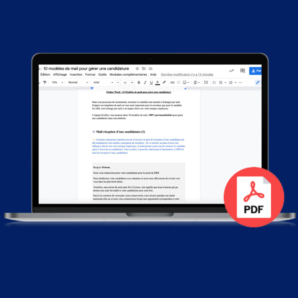 Ebook 10 modèles pour gérer une candidature -2