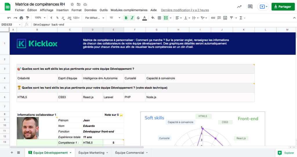 matrice de compétences bis