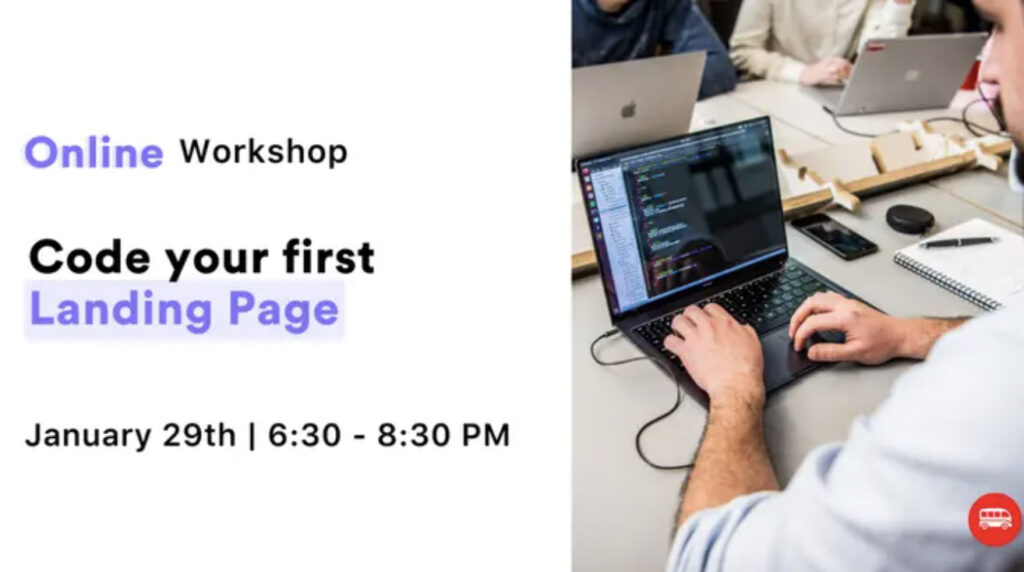 [Online workshop] Code your first Landing Page!