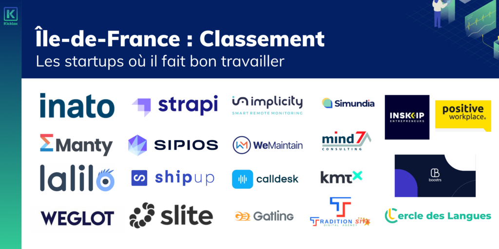 Ile-de-France _ Classement des startups où il fait bon travailler