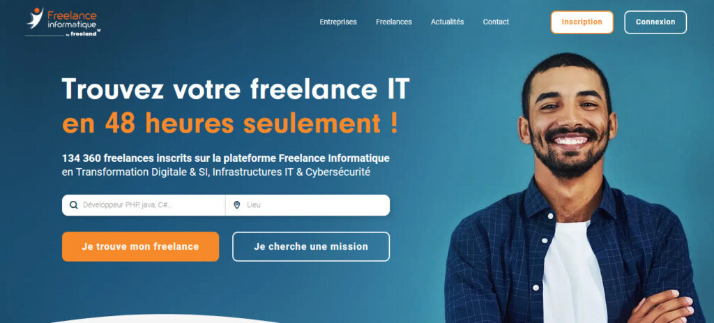 Illustration pour la plateforme freelance IT "Freelance informatique"