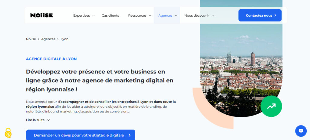 Illustration pour l'agence analytics Lyon : Noiise