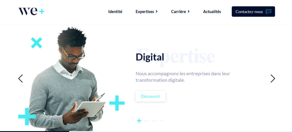 Illustration pour l'agence de consulting informatique we +