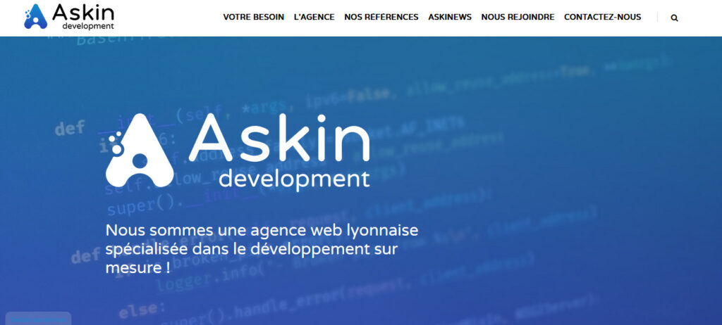 Illustration pour l'entreprise de développement web à lyo askin