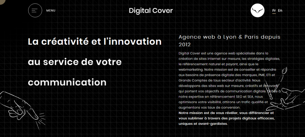 Illustration pour l'agence de webdesign digital cover à Lyon