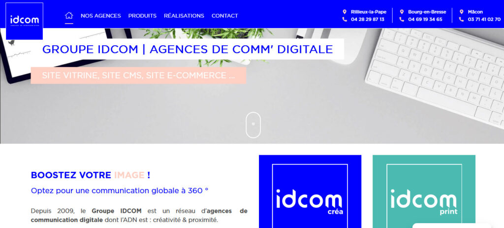 Illustration pour l'agence de webdesign idcom à Lyon