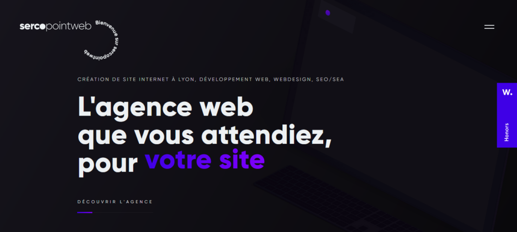 Illustration pour l'agence webdesign sercopointweb à Lyon