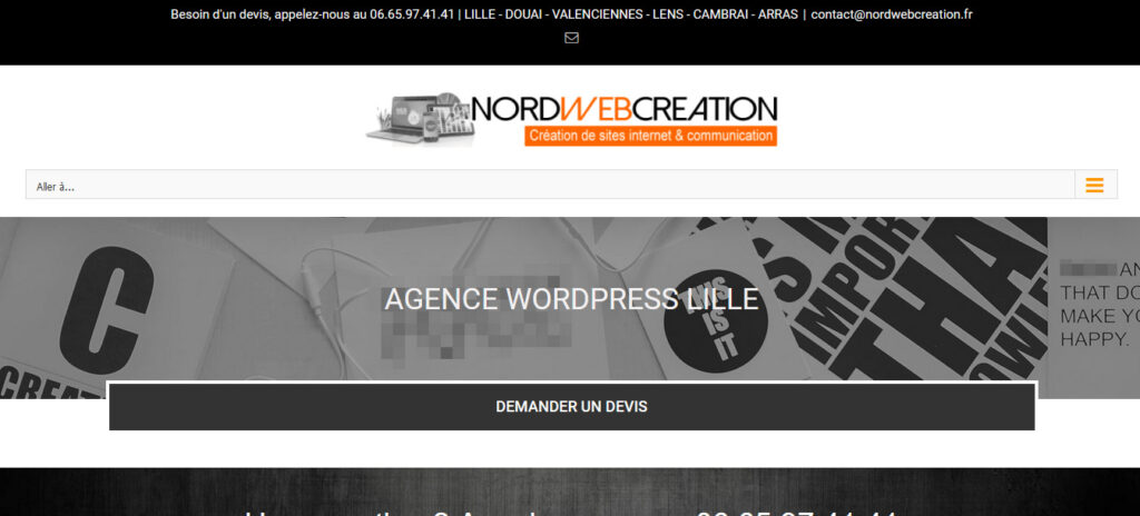 Illustration pour l'agence wordpress nordwebcreation