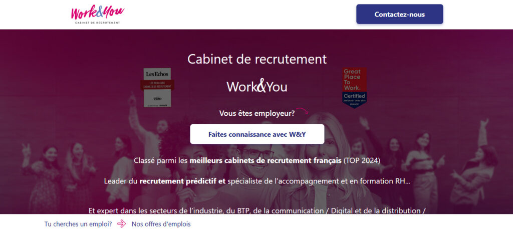 Illustration pour le cabinet de chasseurs de tête work&you à Lyon