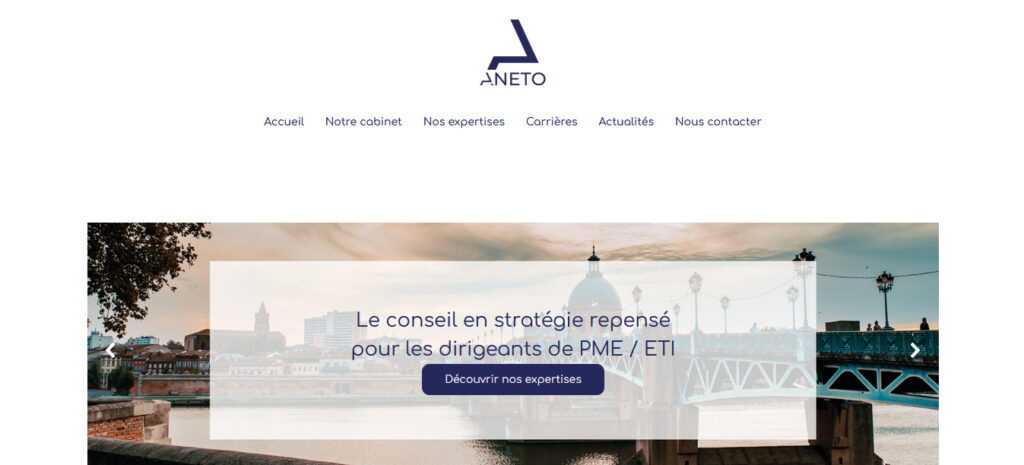 Homepage du cabinet de conseil à Toulouse Aneto
