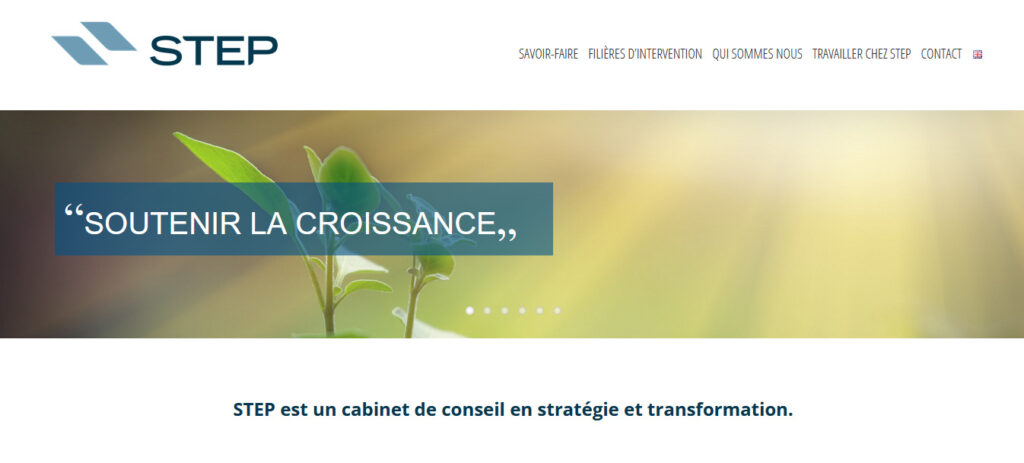 Homepage du cabinet de conseil à Toulouse step